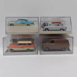 Lotto di 4 rari Brekina Ford 17M Transit MK.II 17M Komb 12M nuovi con scatola originale 1/87 plastica - Foto 1 di 6