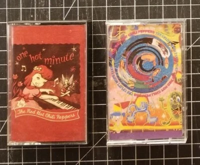 2 RED HOT CHILI PEPPERS Cassettes ONE HOT MINUTE The Uplift Mofo Party Plan TAPE - Image 1 of 4