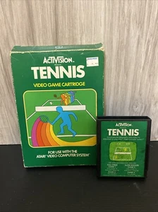 Tennis (1981, Atari 2600) Activision Cartridge and Original Box - Picture 1 of 2