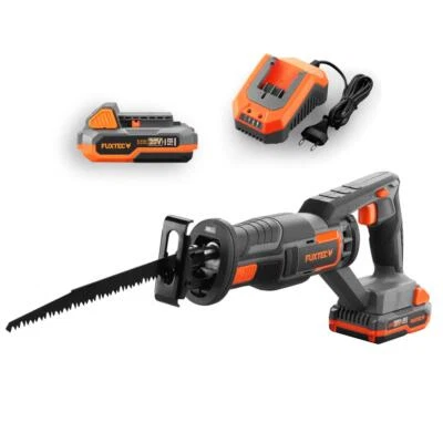 Scie sabre sans fil 20V FUXTEC FX-E1SS20 - set avec batterie 2Ah + chargeur 2,4A
