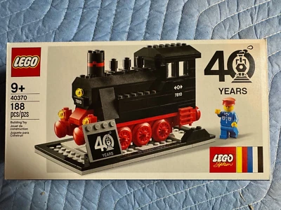 Lego System: Lego Trains conjunto de 40º aniversário (40370) novo na caixa - Imagem 1 de 4