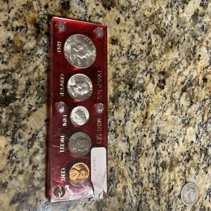1955 P US 90% Silver BU Mint Set in Plastic Holder - Picture 1 of 5