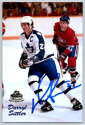 Foto 4x6 de ex alumnos de Toronto Maple Leafs autografiada auténtica firmada por Darryl Sittler Foto 1 de 2