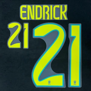 OFFICIAL ENDRICK #21 Brazil Away 2024-25 PRINT - Picture 1 of 6