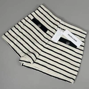 VERONICA BEARD Women's Gershwin Short Sz-0 Ivory/Black 2406TW7480258 - Picture 1 of 22