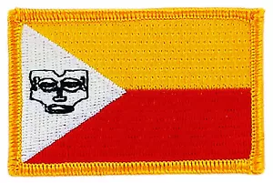 FLAG PATCH PATCHES FRENCH POLYNESIA MARQUESAS IRON ON COUNTRY EMBROIDERED SMALL - Bild 1 von 1