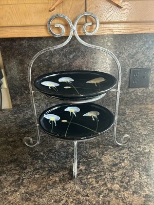 Torre de servicio de 2 niveles con platos de alta resistencia Foto 1 de 4