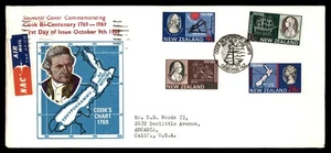 Mayfairstamps New Zealand FDC Capt Cook Bicentenary Combo First Day Cover aat_17 - Picture 1 of 2