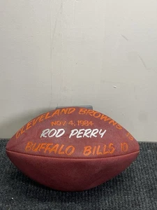Official Game Ball NFL Football Rod Perry 1984 Browns Vs Bills - Bild 1 von 4