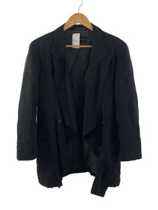 USED TAILORED JACKET -- WOOL BLACK PLAIN GJ-050300 GOOD 2-S-704D - Picture 1 of 7