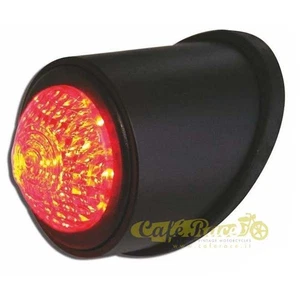 Rücklicht LED Schwarz Old School Cafè Racer Motorrad Custom Vintage - Bild 1 von 1