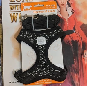 SimplyCat Cat Harness + Leash (Cats 5-10lb, 7-11in, Neck 12-16in Chest)  - Picture 1 of 6