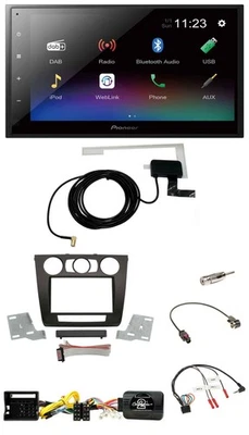 Pioneer DAB Lenkrad Bluetooth 2DIN USB Autoradio für BMW 1er man. Klima E87/E88/ - Bild 1 von 4