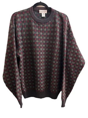 Tricots St Raphael Men’s Merino Wool Sweater L Vintage Uruguay Knit Crewneck - Image 1 of 3