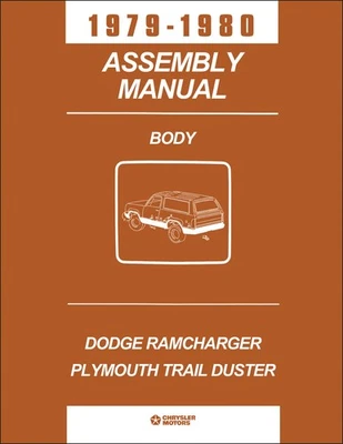 1979 1980 Ramcharger E Sentiero Spolverino Corpo Montaggio Manuale Dodge - Immagine 1 di 4