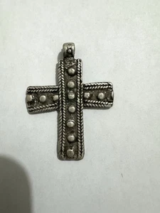 Antik Äthiopisch Orthodox Christlich Kreuz Klapp Metall Anhänger Äthiopien Afrika  - Bild 1 von 2