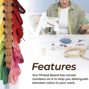 Embroidery Floss Organizer Thread Organizer for Tabletop Women Accessories - Picture 1 of 7