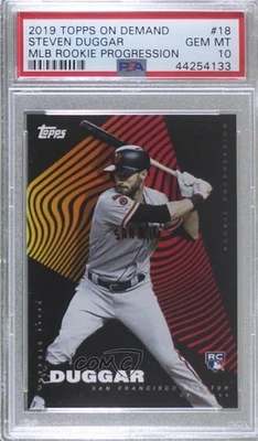 2019 Topps On Demand Rookie Progression /1576 Steven Duggar #18 PSA 10 GEM MT RC - Image 1 of 2