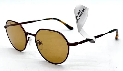 Gafas de sol Lacoste L268S para hombre de borde completo: marrón talla 53-20-145 con estuche de cuero Foto 1 de 4