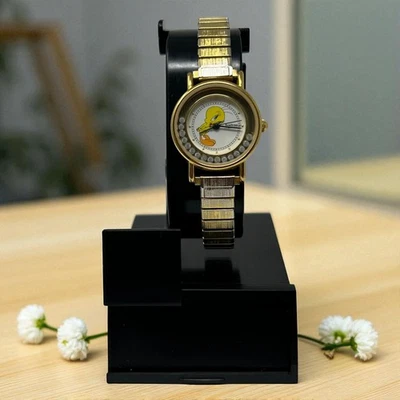 Reloj Armitron Damas Piolín Pájaro Tono Dorado Acentos Cristal Batería Nueva Foto 1 de 4