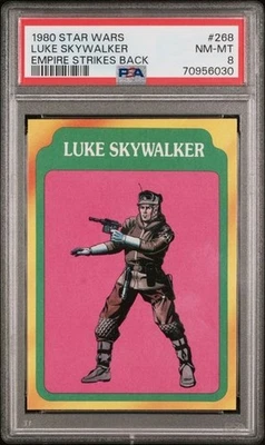 PSA 8 LUKE SKYWALKER 1980 STAR WARS #268 GRADED LUCASFILM MARK HAMILL *ESB-TPHLC - Image 1 of 2
