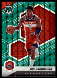 Rui Hachimura 2020-21 Panini Mosaic Green Reactive Prizm Card #161 Washington - Picture 1 of 2