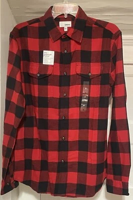 Sonoma Men’s Red&Black Plaid L/S Button Up Flannel Shirt Small S - Image 1 of 4