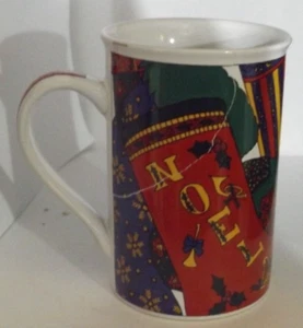 1995 Rare Manufacturer defect Holiday Elegance Mug Limited edition by Fine Works - Picture 1 of 20
