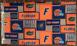 NEW University of Florida Gators Cozy Fleece Fabric UF remnant 1 YARD bed dorm - Picture 1 of 1