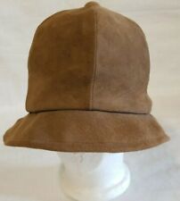 Suede Union Made Cabbie Newsboy Hat Cap Tan Baa Baas By Elberg New York
