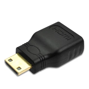 mini hdmi to hdmi adapter gold plated male to female converter for hdtv f-,x - Zdjęcie 1 z 9