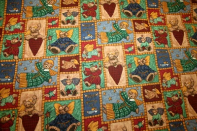 60 INCH WIDE ANGEL BEARS AMONG US BY TERESA KOGUT FOR MMFAB- 100% COTTON FABRIC - Image 1 of 4