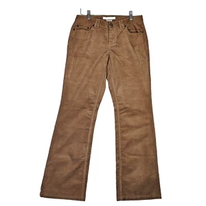 Pantalones de pana Tommy Hilfiger talla 6 tostados elásticos tiro bajo corte bota calce ajustado nuevo con etiquetas - Imagen 1 de 7