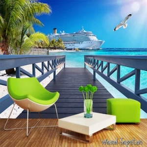 Vlies Fototapete Wandtapete Wandbilder 3D Effekt Hawaii Landschaft 1874 - Bild 1 von 5