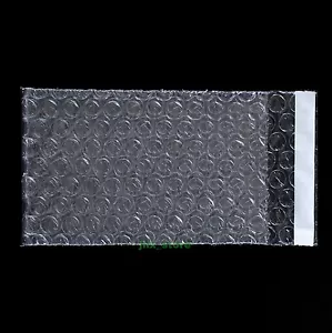 105 PCS Clear Bubble Pouches Self Seal Plastic Bag 3" x 5"_80 x 130+20mm - Picture 1 of 12