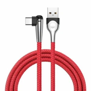 Cable Baseus Sharp-Bird USB-C en ángulo para juegos móviles para iPhone en rojo 1m - Imagen 1 de 7