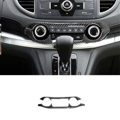 Tapicería de control de clima digital de fibra de carbono para Honda CRV CR-V 2015-2016 tipo A Foto 1 de 4