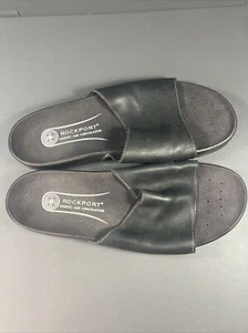SCARPE SANDALO ROCKPORT SLIDE nero pelle tomaia COMFORT CASUAL classiche UOMO 13 - Foto 1 di 3