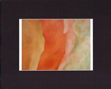 8X10" Matted Print Painting Art Georgia O'Keeffe Picture: It Was Red & Pink, '59