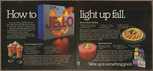 1985 Jell-O Halloween Rezepte Vintage Druck Werbung Herbst Favoriten Kürbis Parfait - Bild 1 von 6