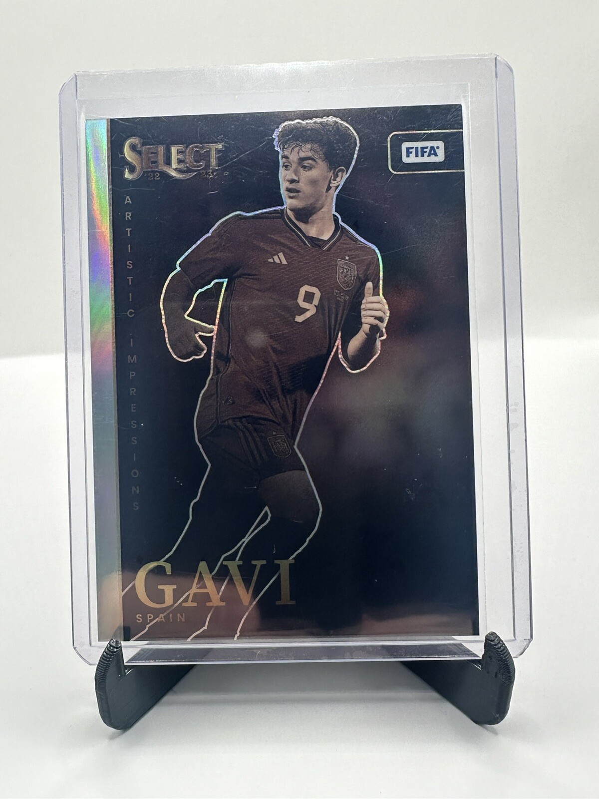 2022-23 Panini Select FIFA Gavi Artistic Impressions SP Case Hit #13 Spain