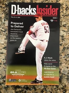 2009 Arizona Diamondbacks Program Jon Garland Padres, Braves - Picture 1 of 1