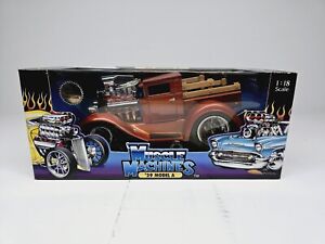 Muscle Machines RED HOTROD TOO COOL 1:18 Scale '29 Model A Truck Diecast NIB 