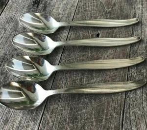4er Set Vintage Garuda Airlines Silber Dessert Tee Kaffeelöffel  - Bild 1 von 5