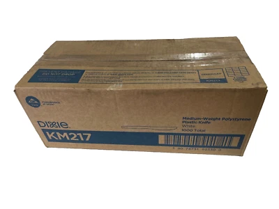 Cuchillos pesados de peso medio cubiertos de plástico Dixie KM217 - blancos (1000/cartón) nuevos Foto 1 de 4