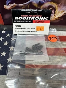ROBITRONIC R27002 Cap Head Screw: 4 X 12mm X 10pc. - Picture 1 of 4