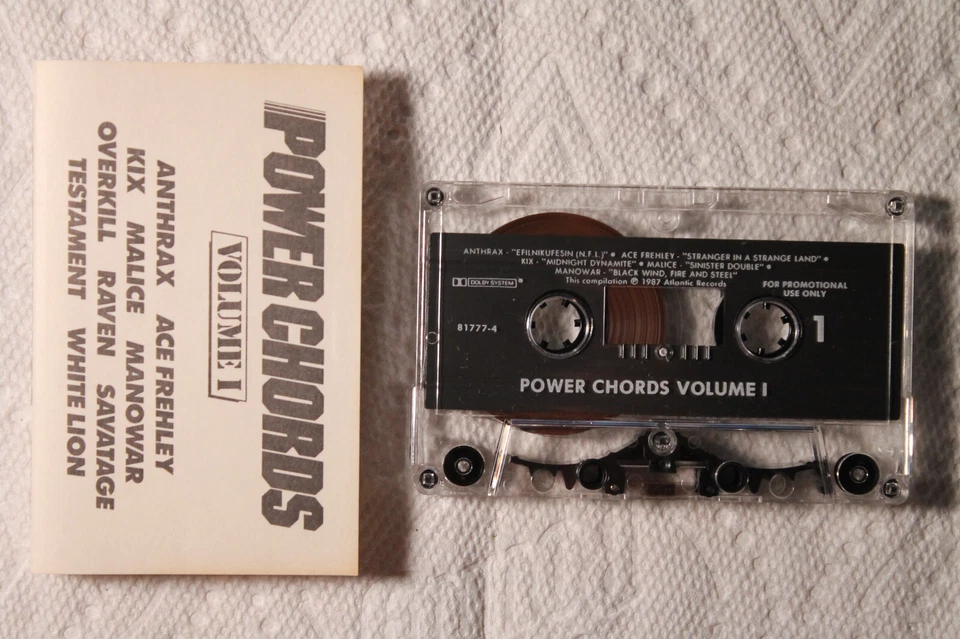 Power Chords pro cassette THRASH metal Anthrax Overkill Savatage Manowar TESTED - Image 1 of 1
