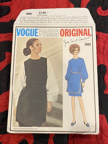 SAINT LAURENT (YSL) Vogue Paris originale YVES SAINT LAURENT #1993 taglia 12
