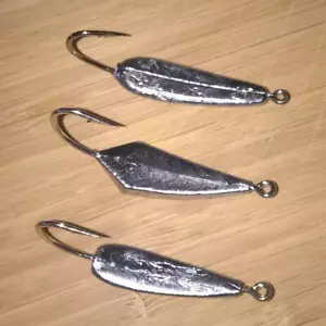 10 UNPAINTED T&A Jigs WEIGHT CHOICE Crazy Wacky Goofy Pompano Jigs UNPAINTED - Picture 1 of 1