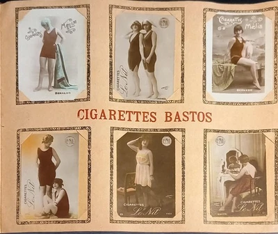 Tabac Album 300 Photos Couleur Femmes Légèrement Vêtues. Bastos Oran Vers 1920 - Photo 1/4